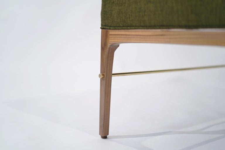 Linear Bench in Natural Walnut Series 48 by Stamford Modern