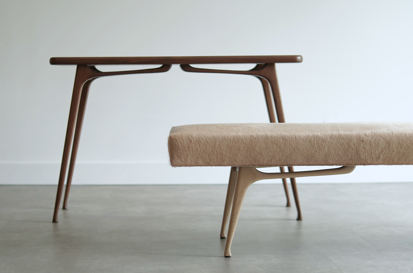 ICO Console Table in Dark Walnut