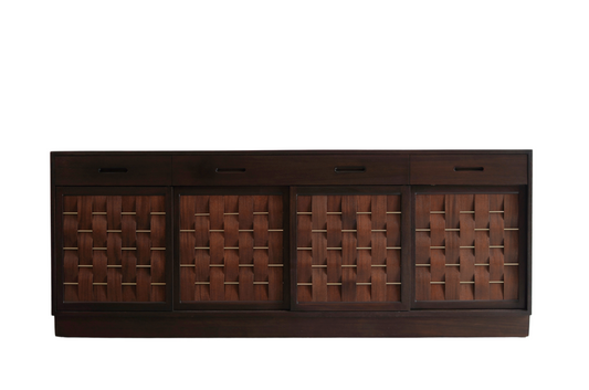 Basket Weave Credenza by Edward Wormley in Mahogany, C. 1960s