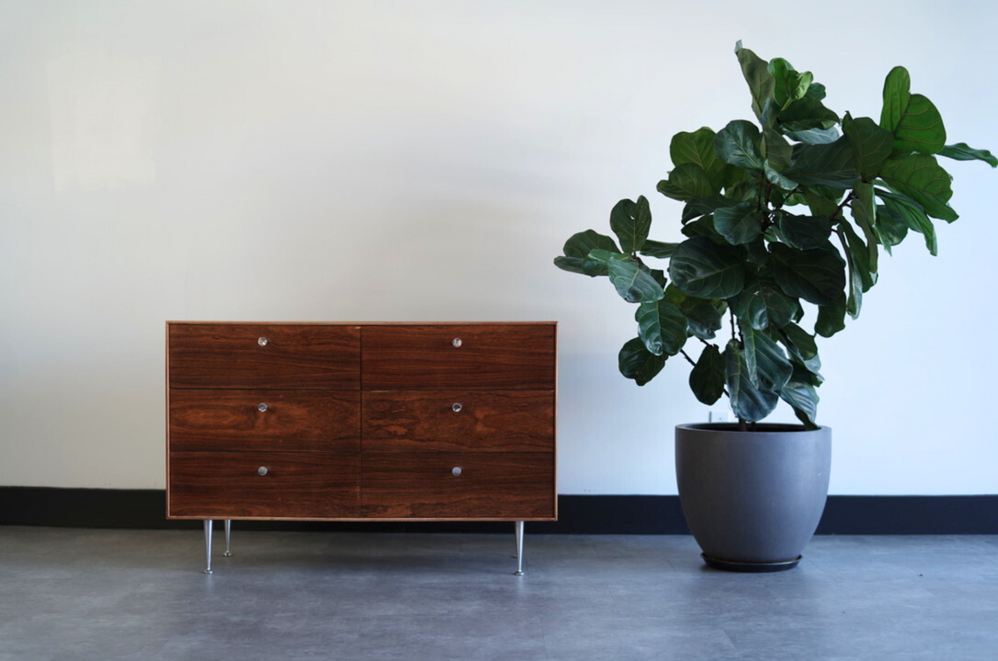 Rosewood Thin Edge Dresser by George Nelson for Herman Miller, C. 1950s