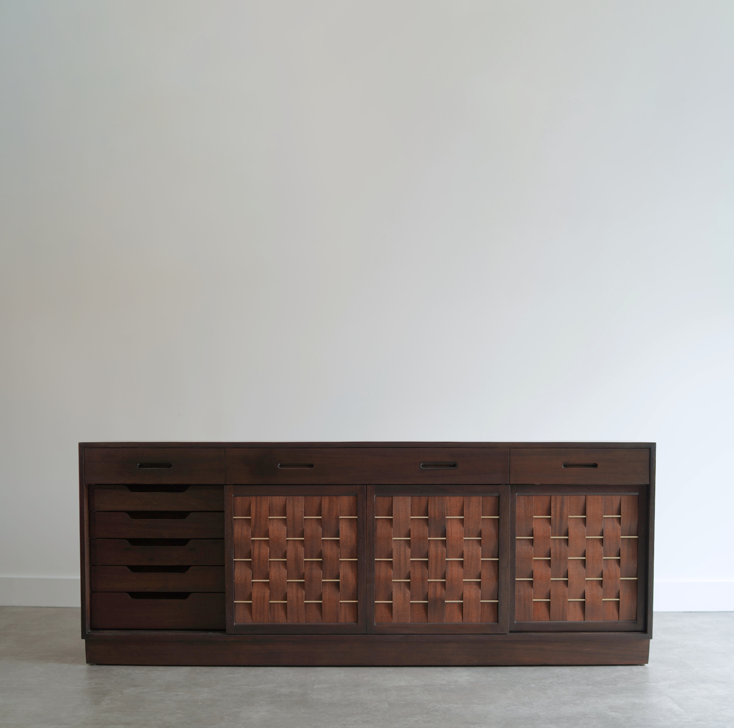 Basket Weave Credenza by Edward Wormley in Mahogany, C. 1960s