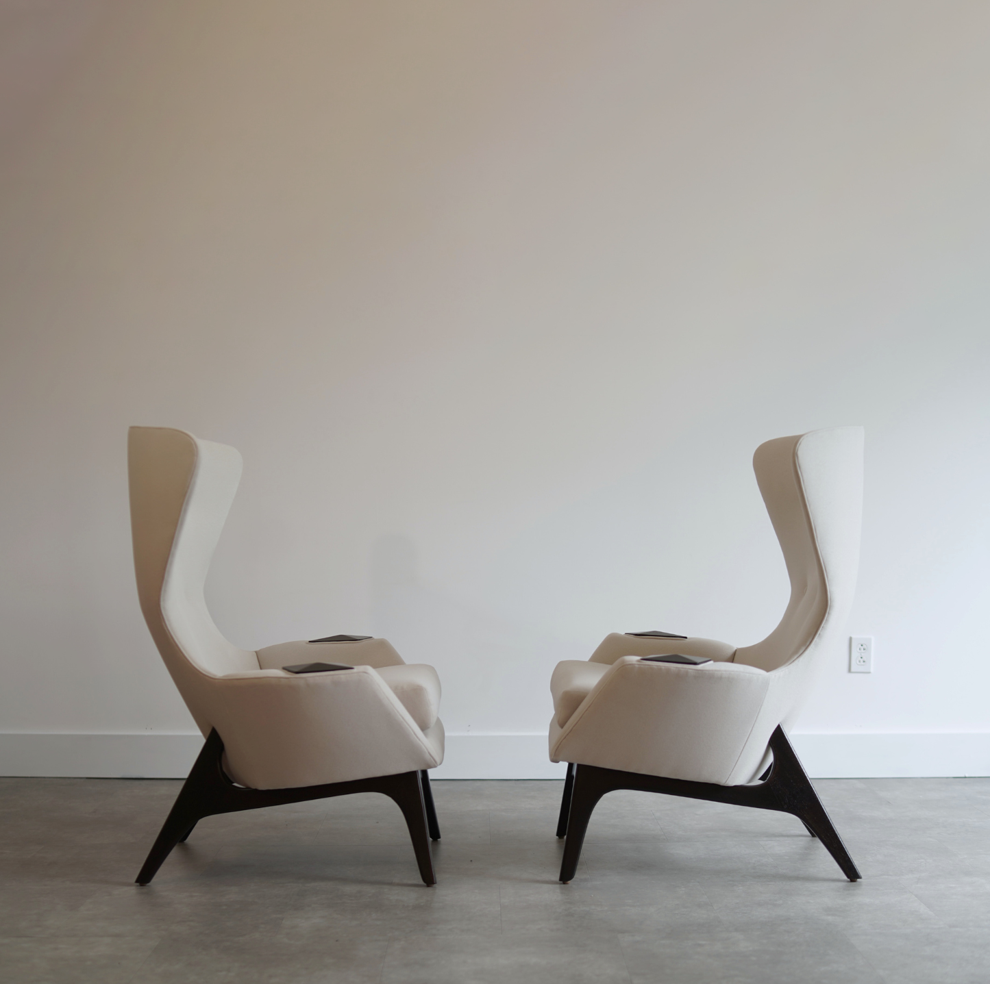 Wingback Lounge Chairs by Adrian Pearsall, C. 1950s