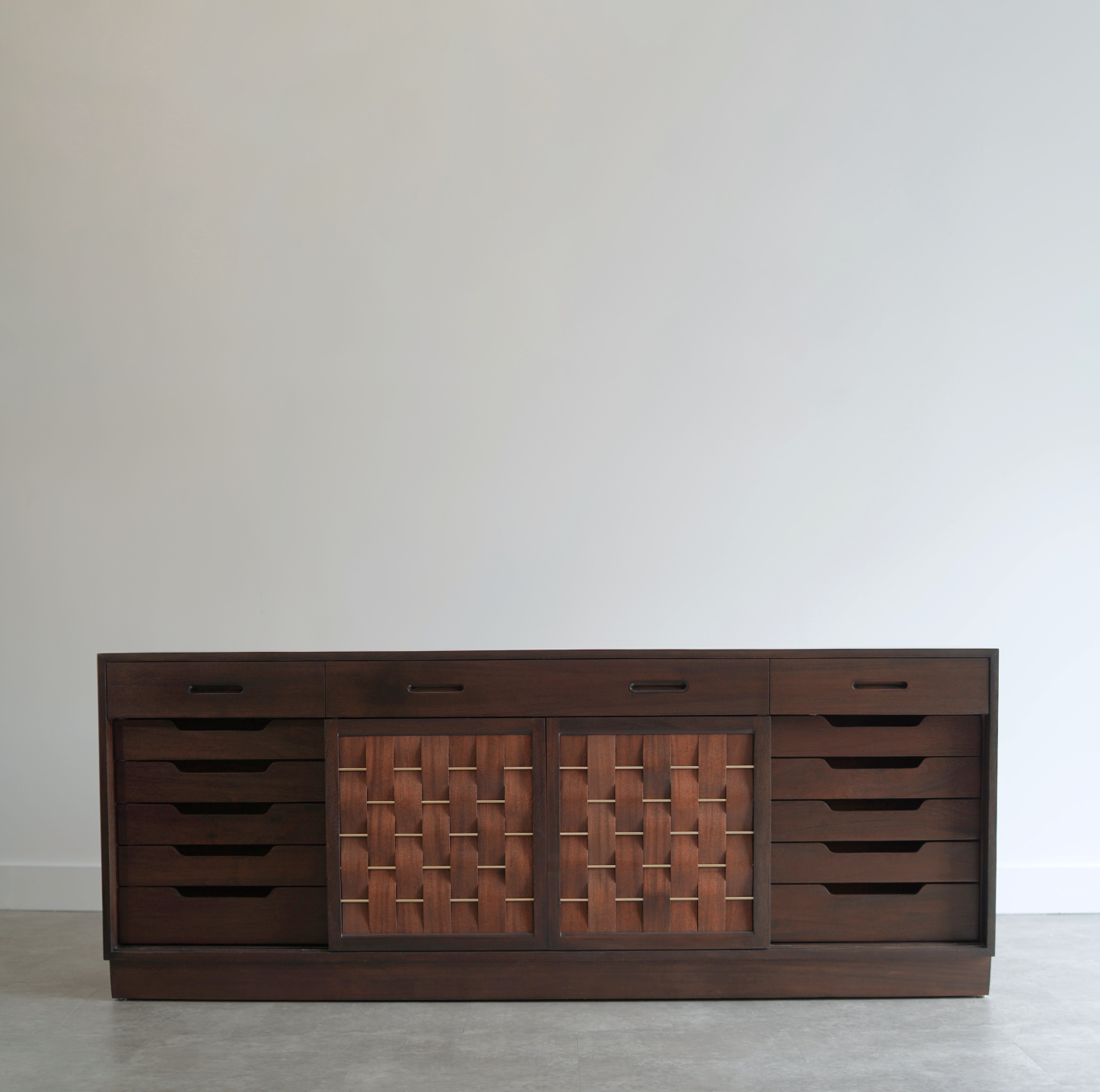 Basket Weave Credenza by Edward Wormley in Mahogany, C. 1960s