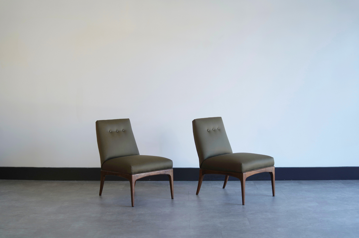 Set of Slipper Chairs by Erwin Lambeth, C. 1950s