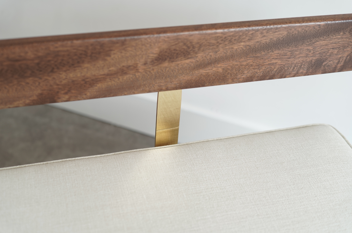 Mahogany and Brass Daybed by Harvey Probber, C. 1950s