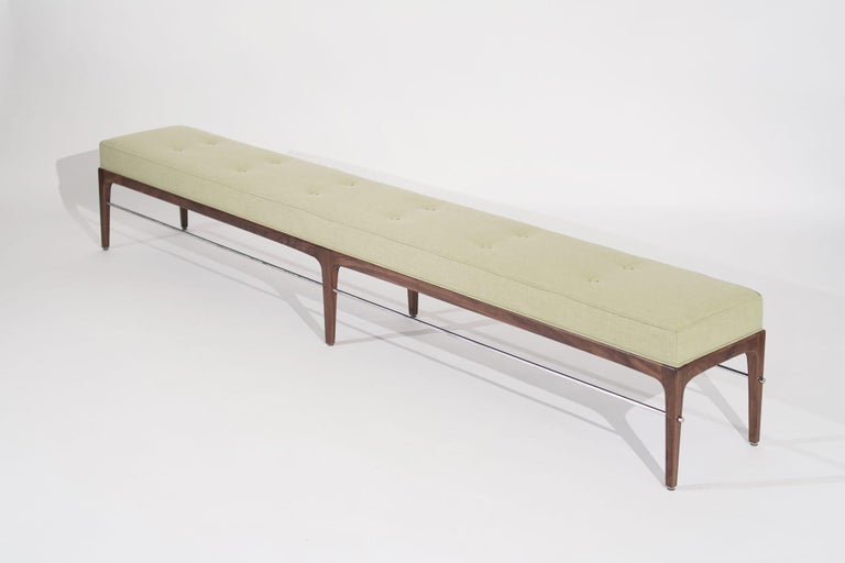 Linear Bench in Natural Walnut Series 96