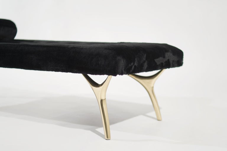 Crescent Daybed in Polished Brass