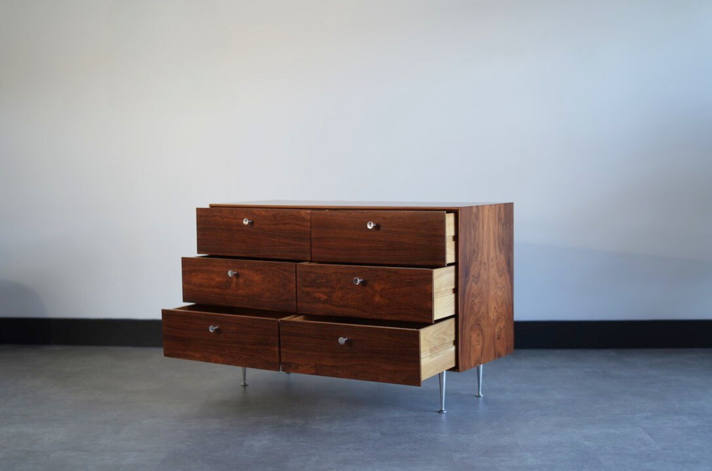Rosewood Thin Edge Dresser by George Nelson for Herman Miller, C. 1950s