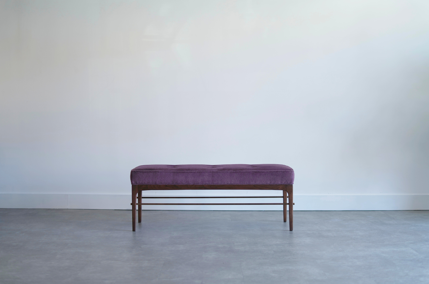 Linear Bench in Dark Walnut Walnut Series 48