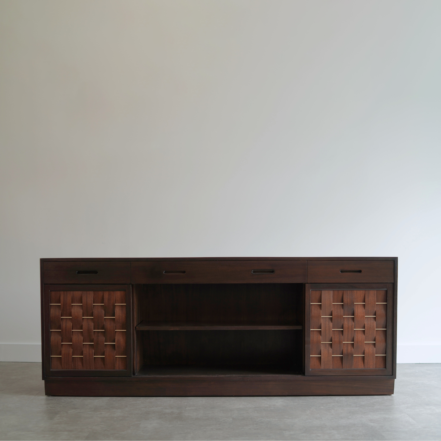 Basket Weave Credenza by Edward Wormley in Mahogany, C. 1960s