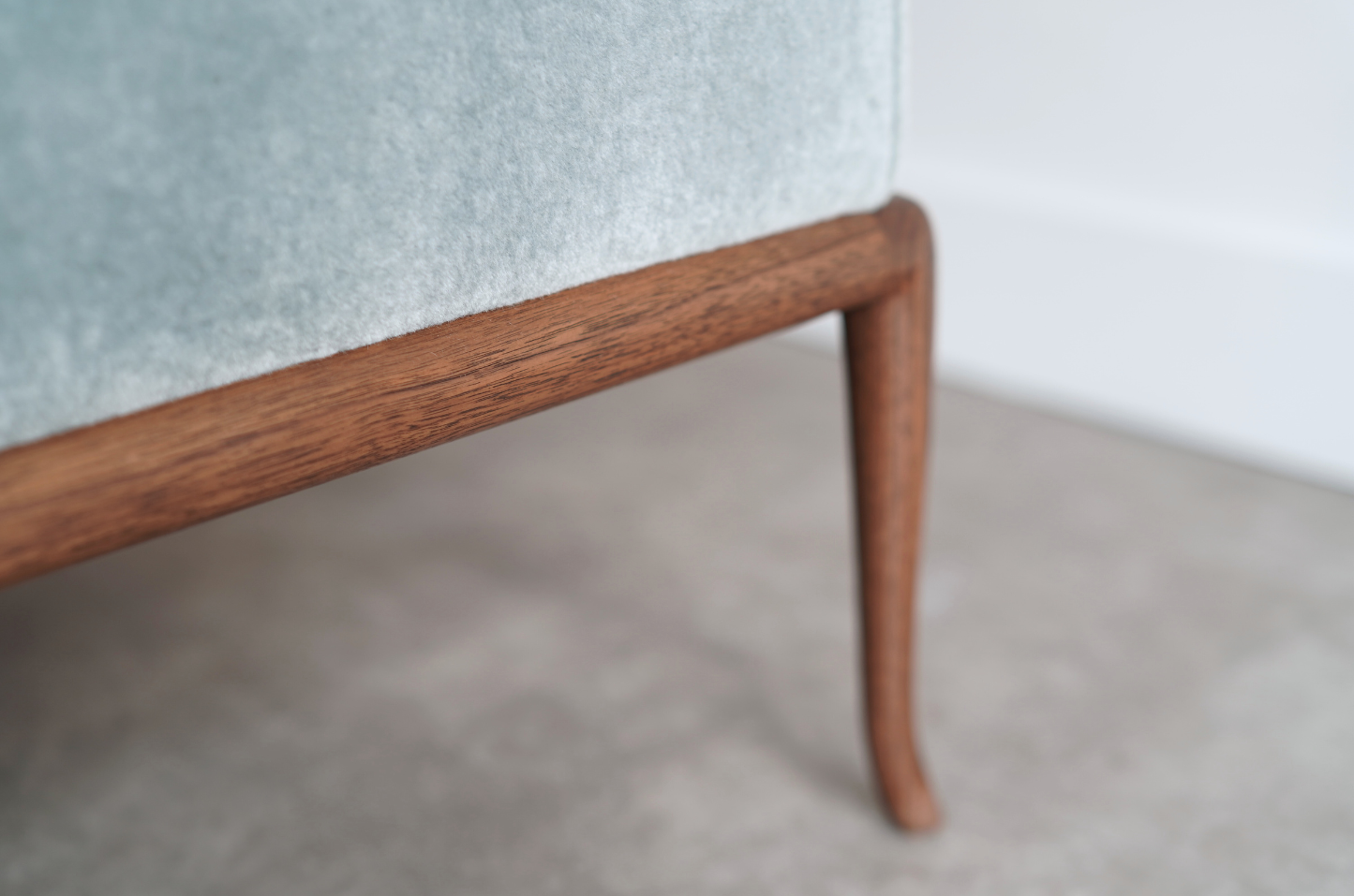 Set of Club Chairs by T.H. Robsjohn-Gibbings in Mohair, C. 1950s