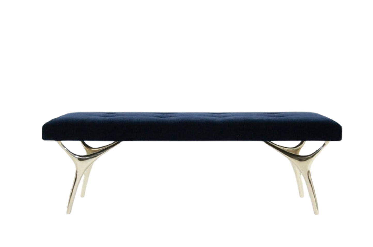 Crescent Bench Series 60 in Polished Brass