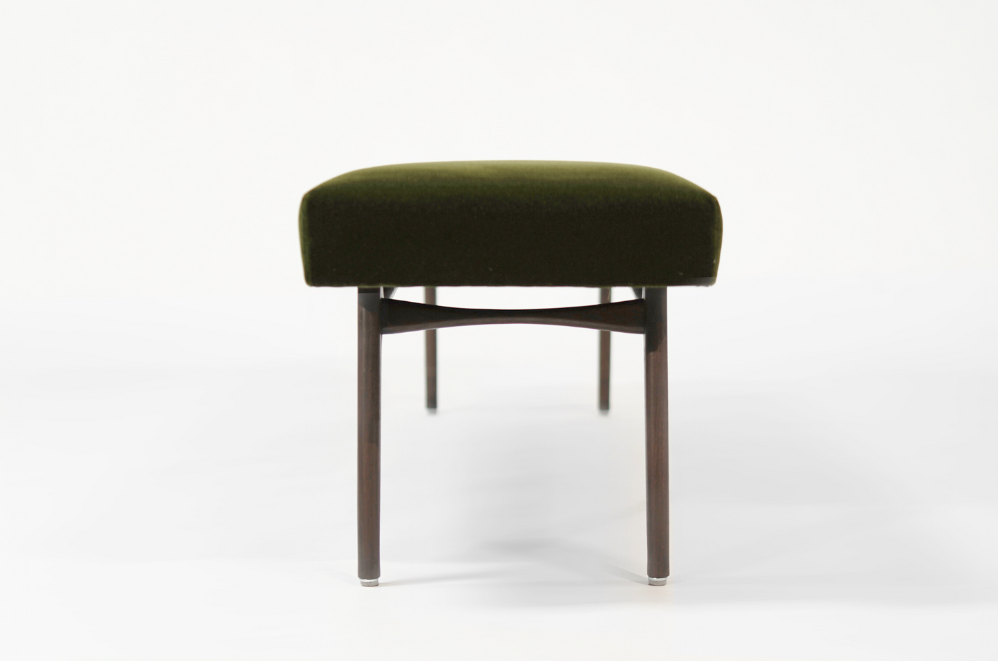 Sculptural ICO Bench Series 72 in Dark Walnut