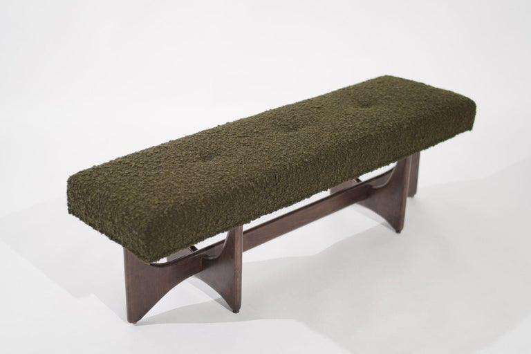 Artisanal Bench in Dark Walnut