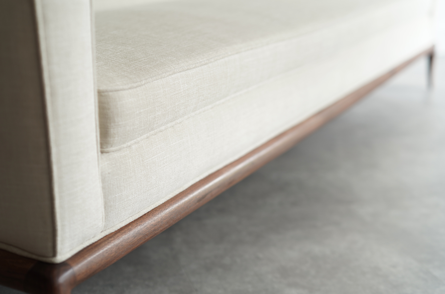 T.H. Robsjohn-Gibbings Walnut Framework Sofa, C. 1950s