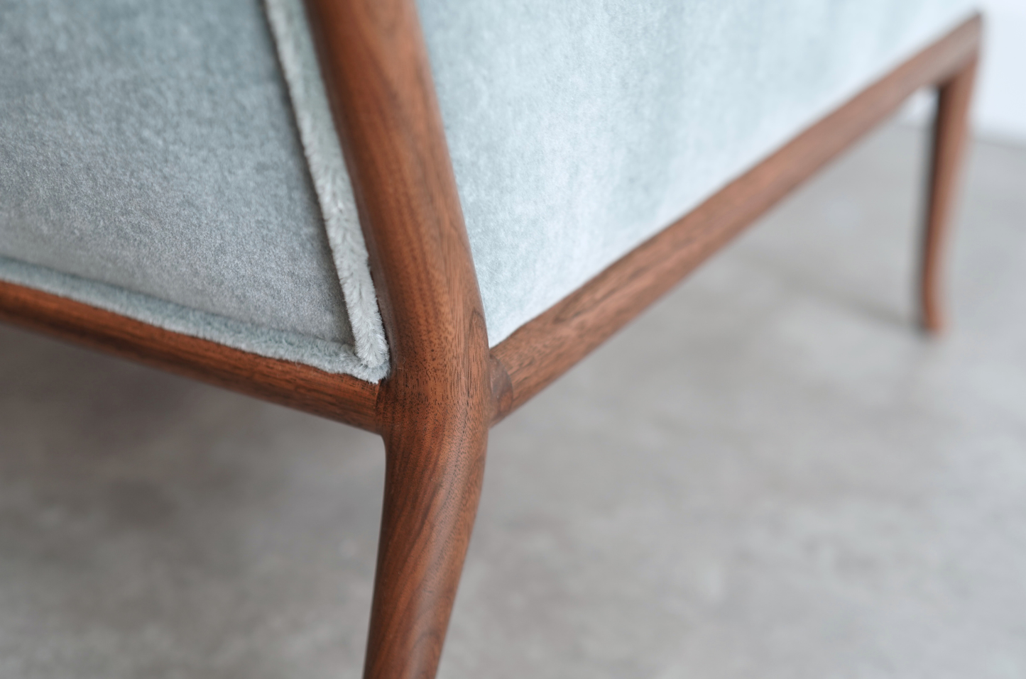 Set of Club Chairs by T.H. Robsjohn-Gibbings in Mohair, C. 1950s