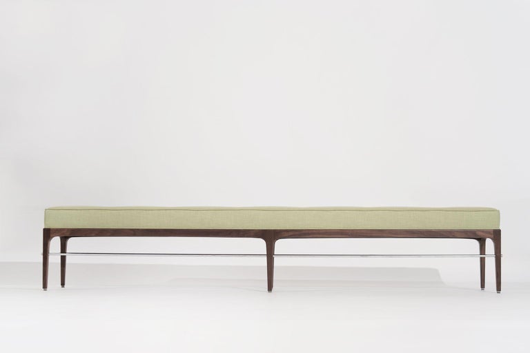 Linear Bench in Natural Walnut Series 96