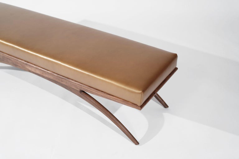 Convex Bench Series 72 in Matte Natural Walnut