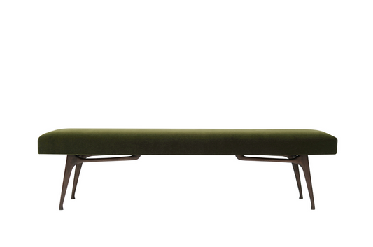 Sculptural ICO Bench Series 72 in Dark Walnut