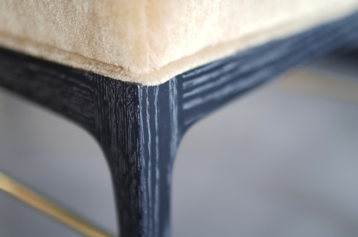 Linear Bench in Black Ceruse Series 36