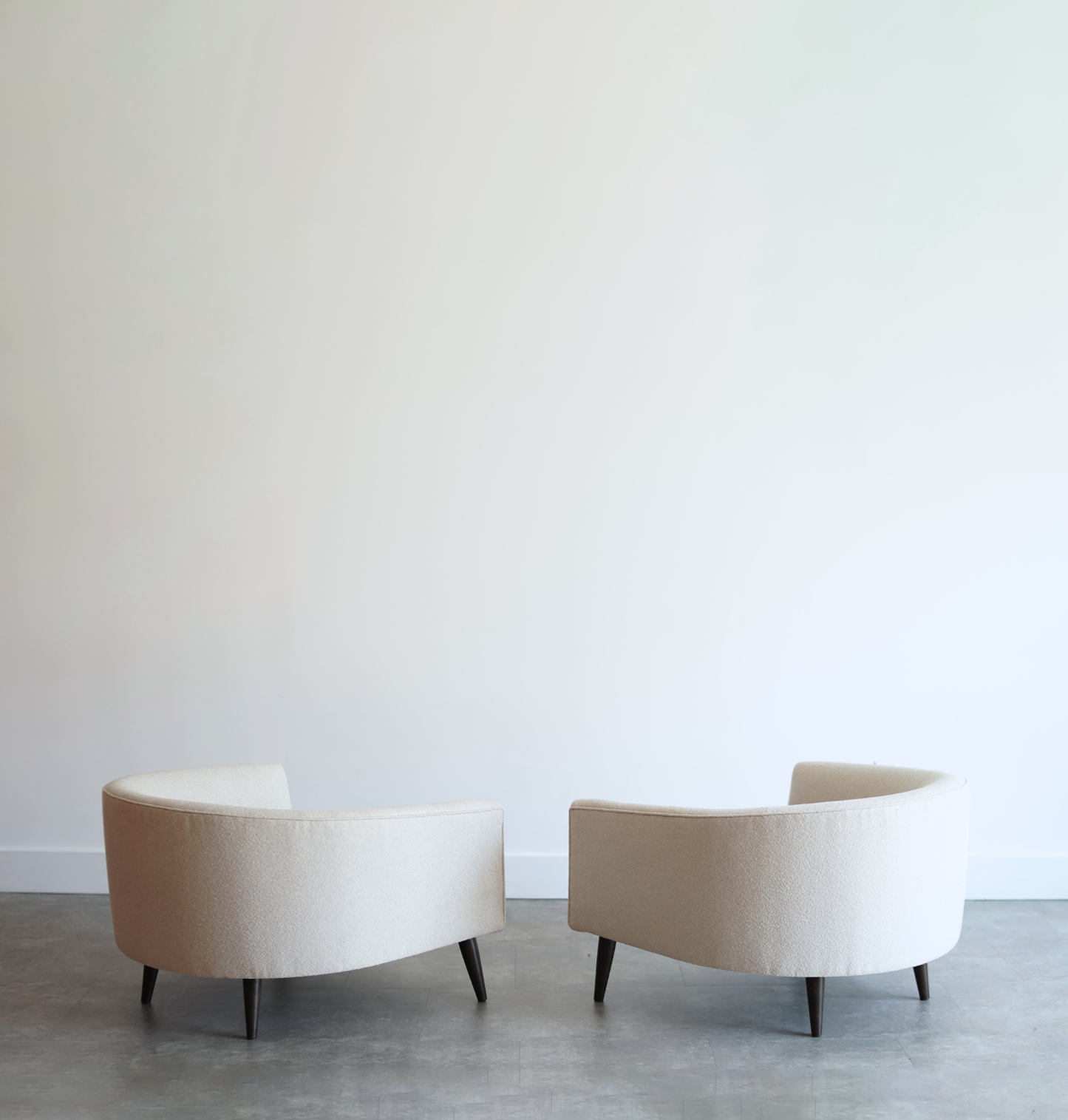 MCM Low Profile Barrel Back Lounge Chairs, C. 1950s