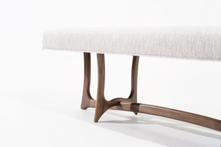 Forma Bench in Natural Walnut