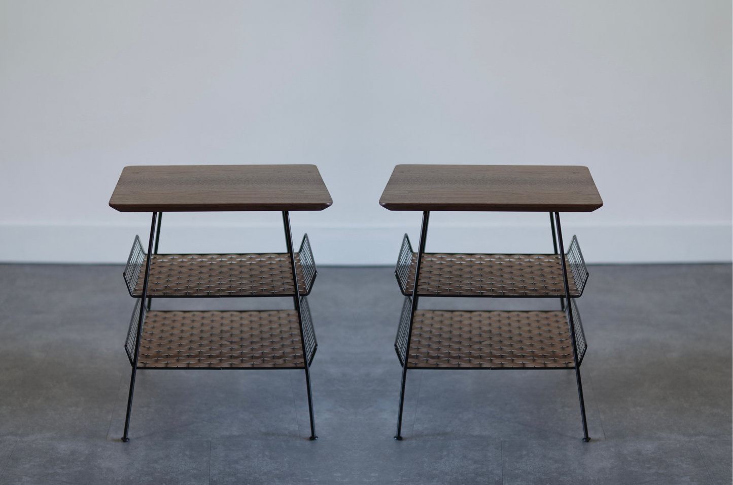 Industrial Set of End Tables by Tony Paul, C. 1960s