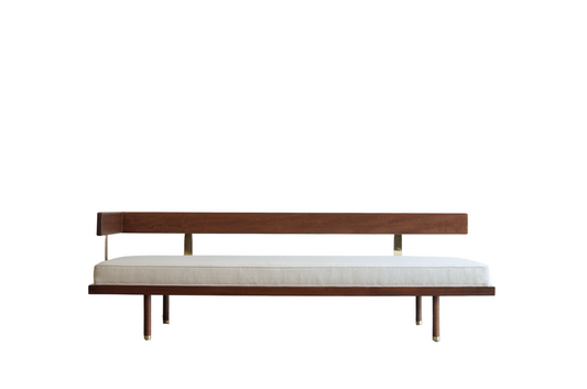 Mahogany and Brass Daybed by Harvey Probber, C. 1950s