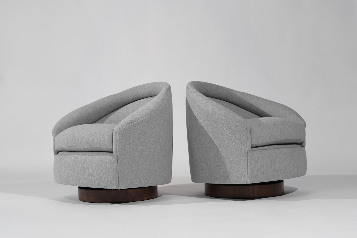 Set of Swivel Tilt Lounge Chairs by Adrian Pearsall, C. 1950s