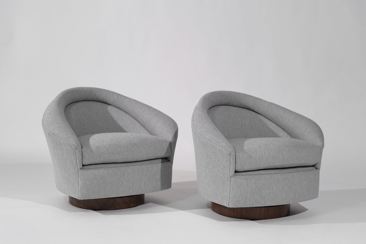 Set of Swivel Tilt Lounge Chairs by Adrian Pearsall, C. 1950s