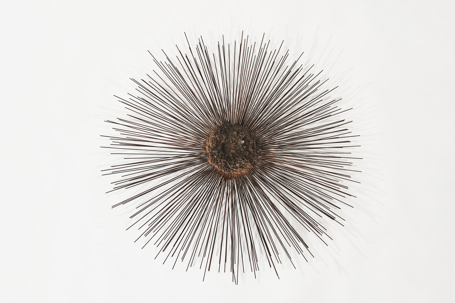 Industrial Metal Alloys Sunburst Wall Sculpture, C. 1970s