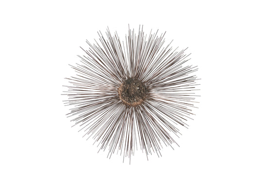 Industrial Metal Alloys Sunburst Wall Sculpture, C. 1970s