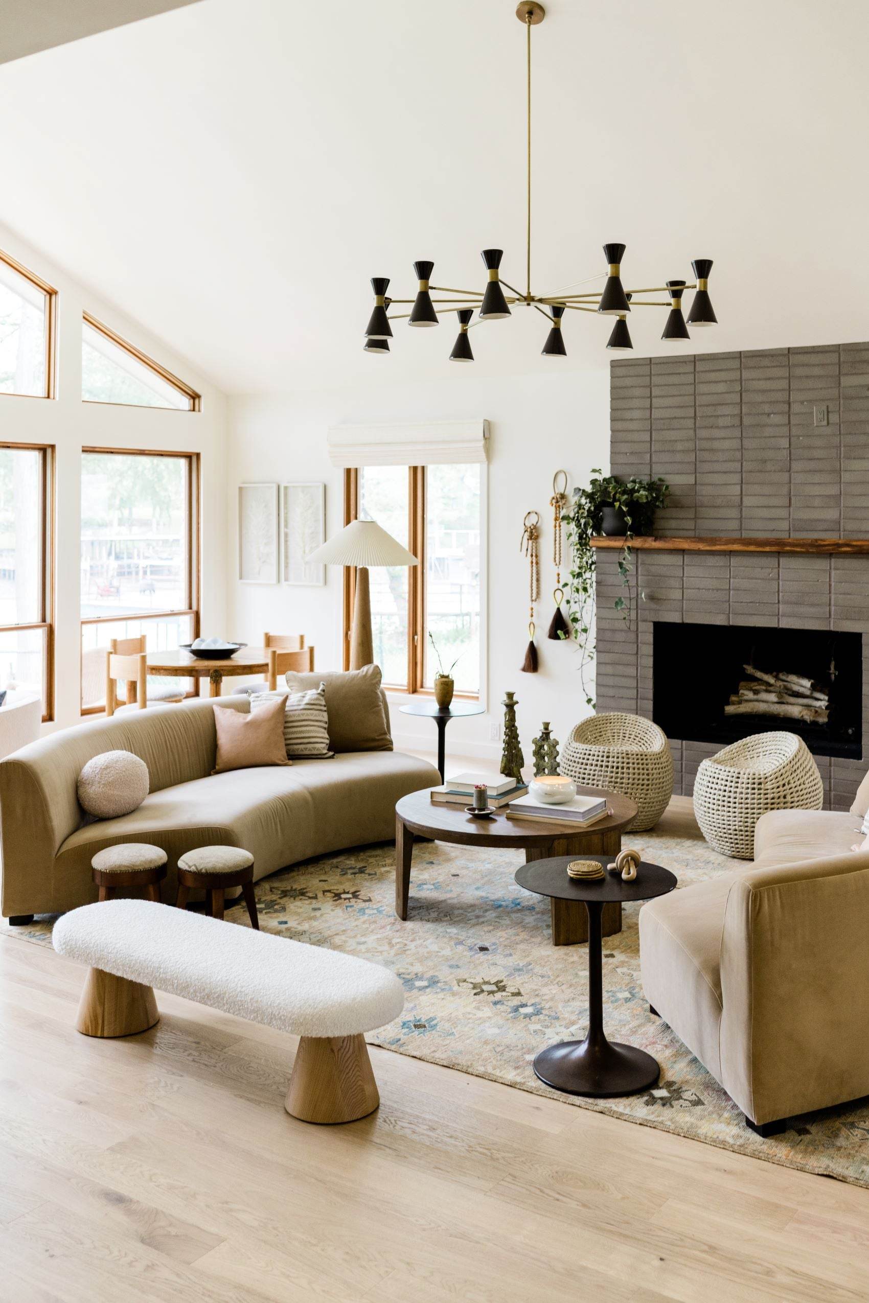 Custom Campana Oval (Natural Brass, Black) — Interior by Kim Wolfe