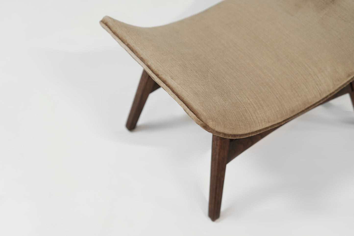 Mid-Century Danish Modern Curved Stools, Circa 1950s