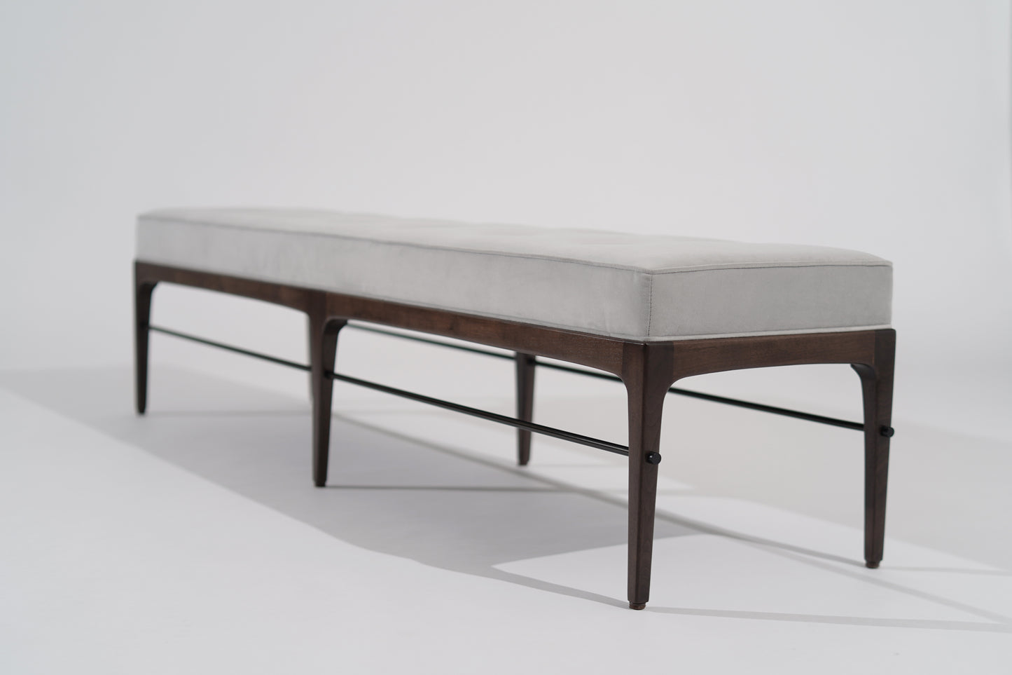Linear Bench in Dark Walnut Series 72