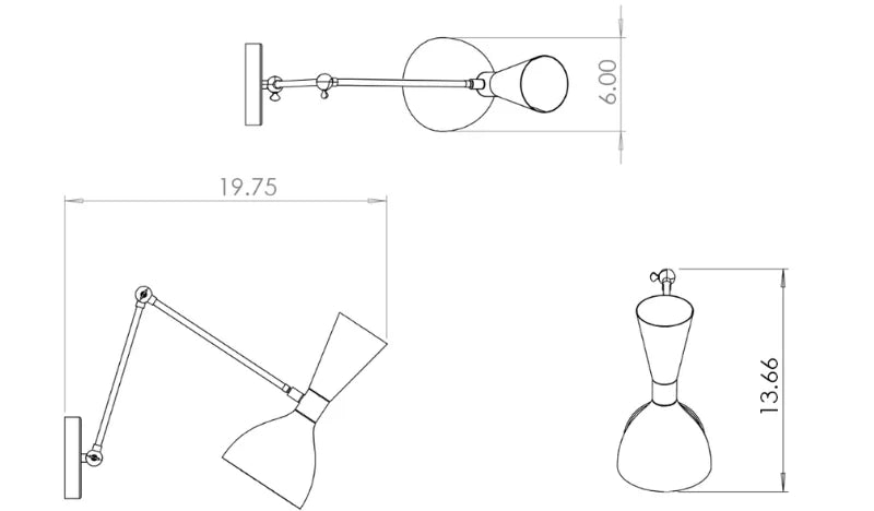 Ludo Articulating Wall Lamp