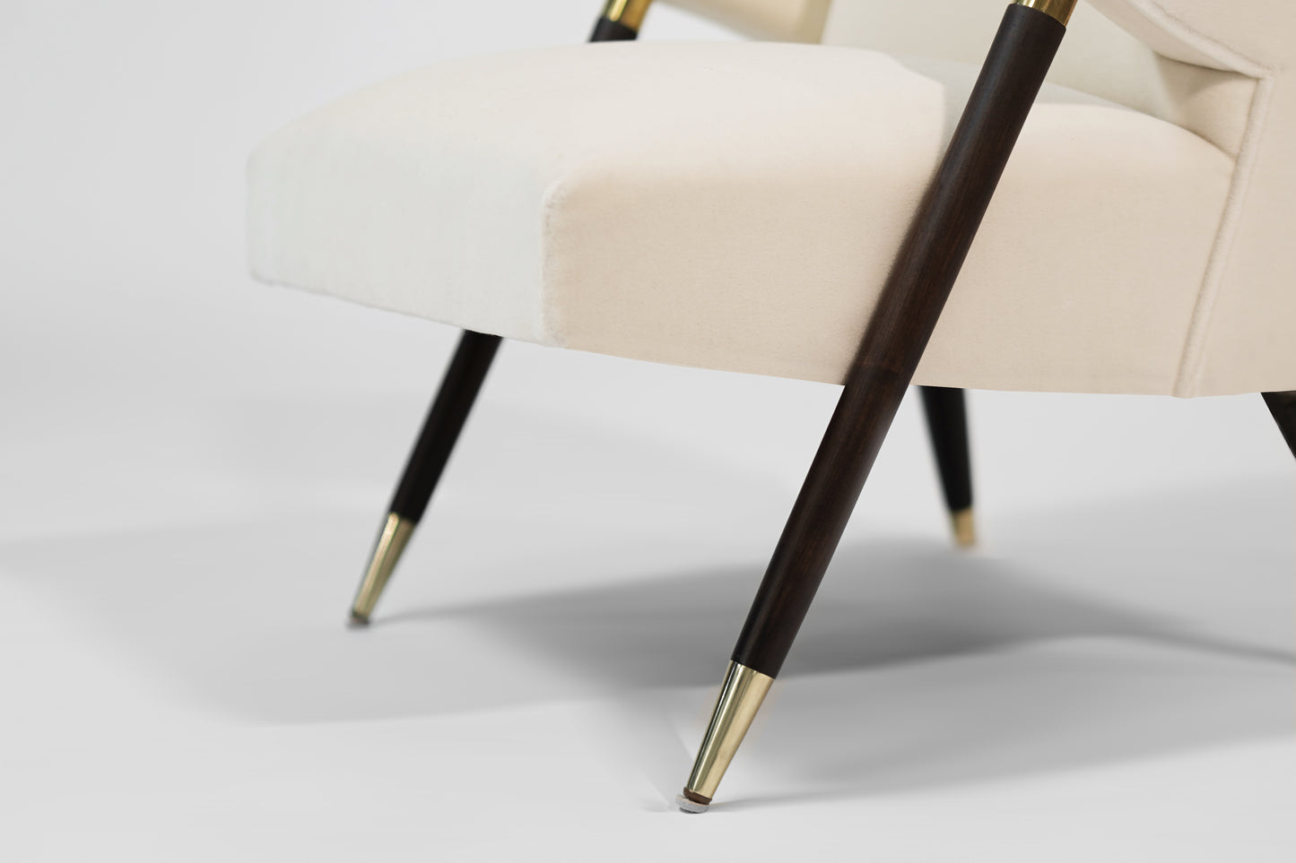 Set of Lounge Chairs by Karpen of California in Mohair, C. 1950s