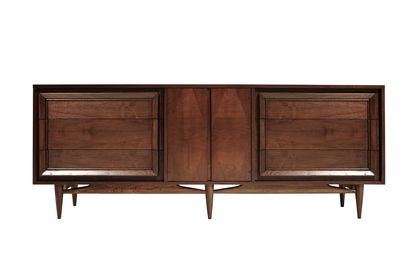 Mid-Century Modern Walnut Credenza, C. 1950s