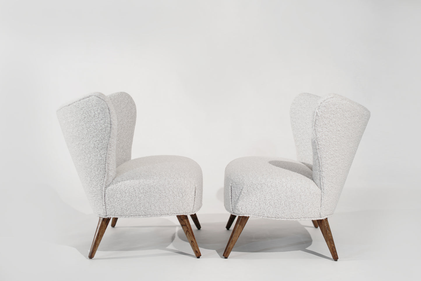 Scandinavian Modern Wingback Lounges, Denmark, C. 1950s