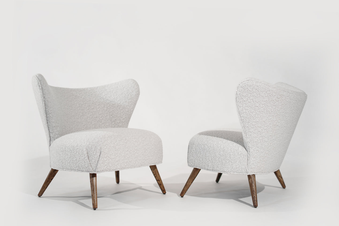 Scandinavian Modern Wingback Lounges, Denmark, C. 1950s