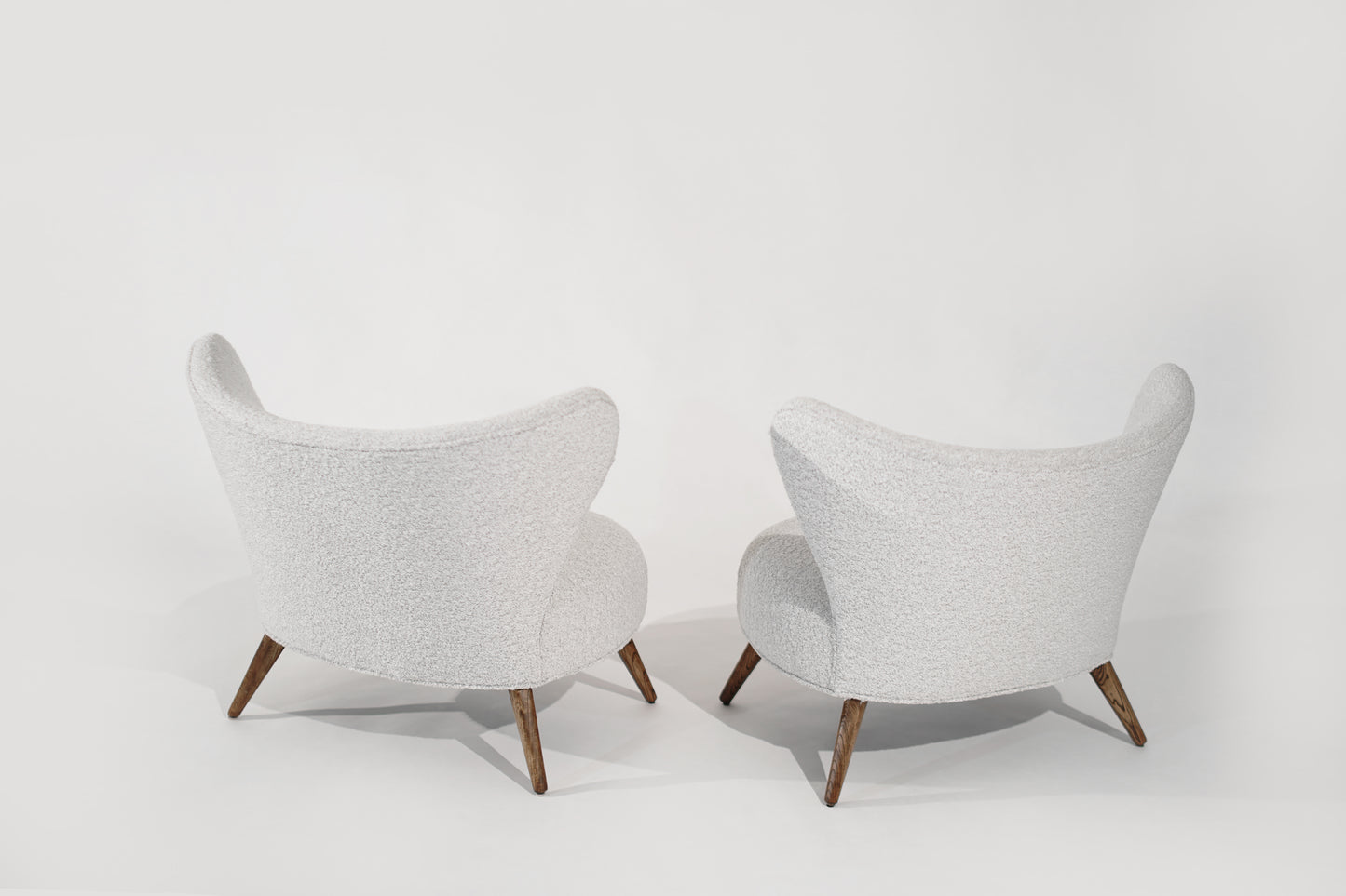 Scandinavian Modern Wingback Lounges, Denmark, C. 1950s