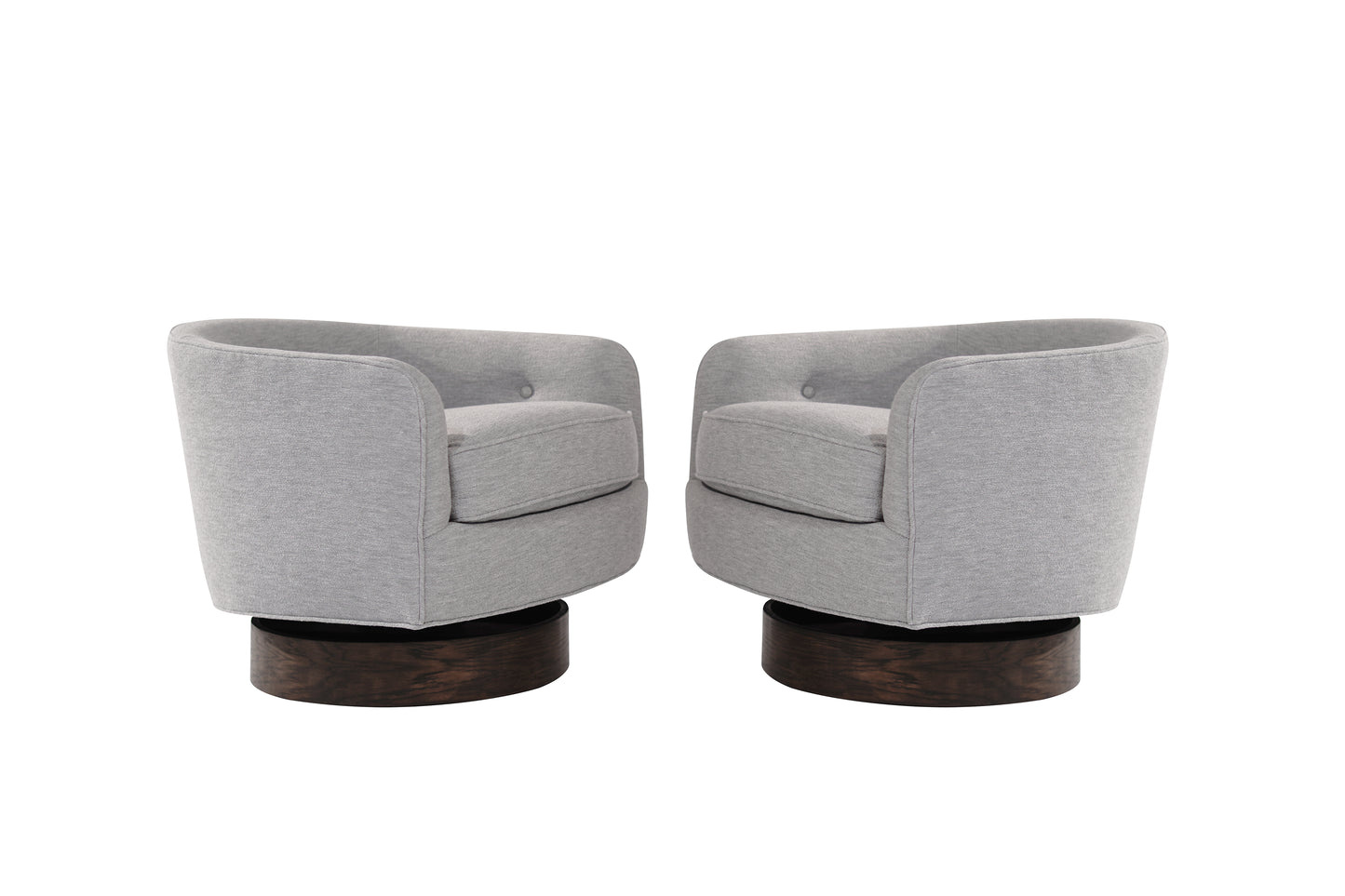 Set of Swivel Tilt Lounge Chairs by Milo Baughman, C. 1960s