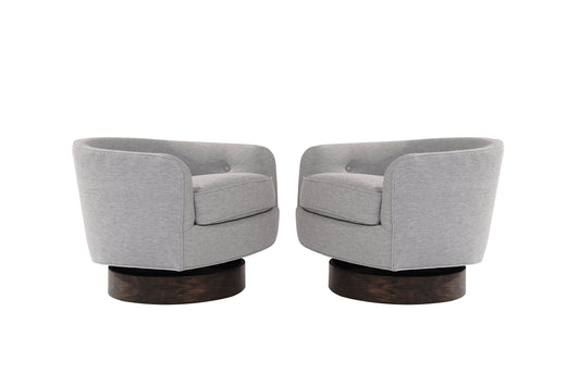 Set of Swivel Tilt Lounge Chairs by Milo Baughman, C. 1960s