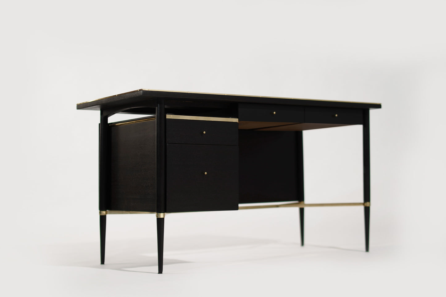 Ebonized Mahogany Desk by Paul McCobb, Connoisseur Collection, C. 1950s