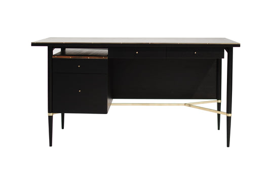 Ebonized Mahogany Desk by Paul McCobb, Connoisseur Collection, C. 1950s