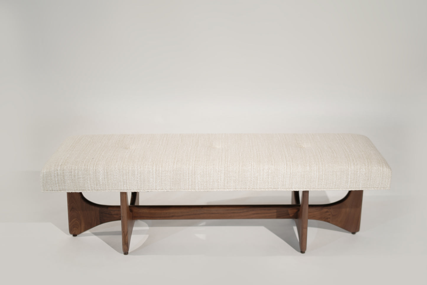 Artisanal Bench in Natural Walnut