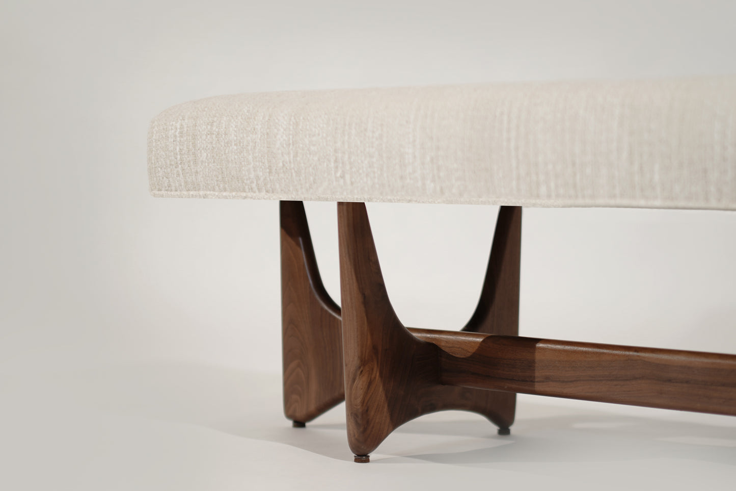 Artisanal Bench in Natural Walnut