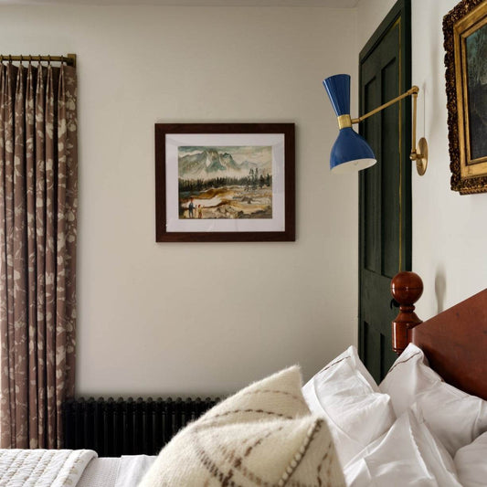 Ludo Articulating Wall Lamp (Brushed Brass, Greece) — Interior and Photo by Sean Litchfield
