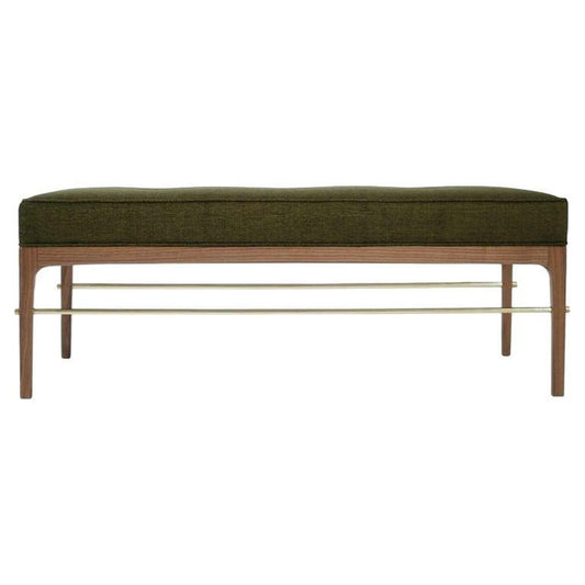 Linear Bench in Natural Walnut Series 48 by Stamford Modern