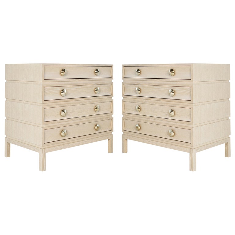 Stacked Chests of Drawers in Limed Oak